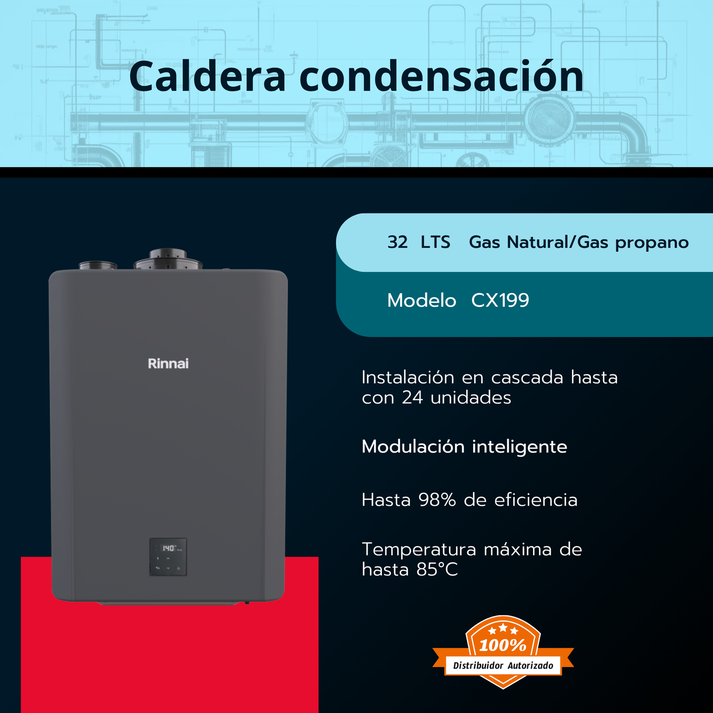 Caldera mural de condensación CX199