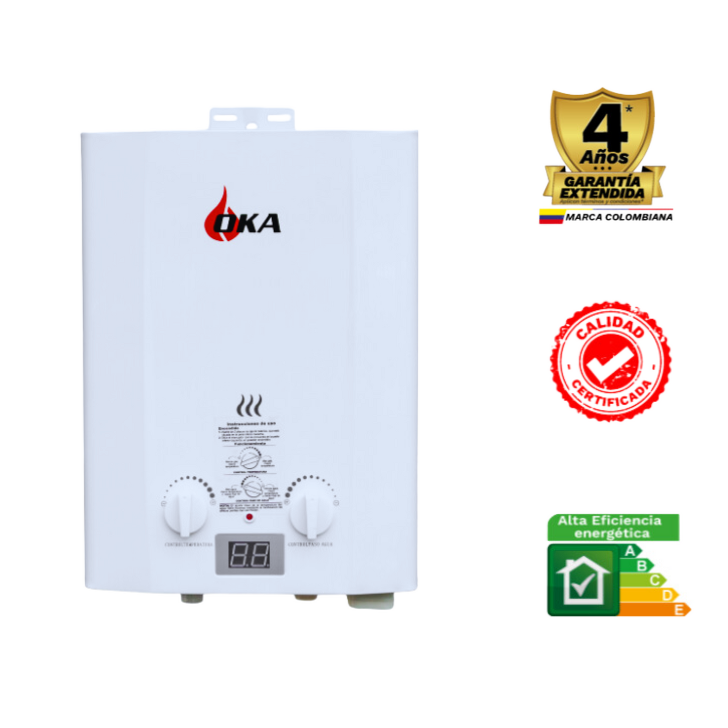 Calentador de paso 5.5 litros Oka