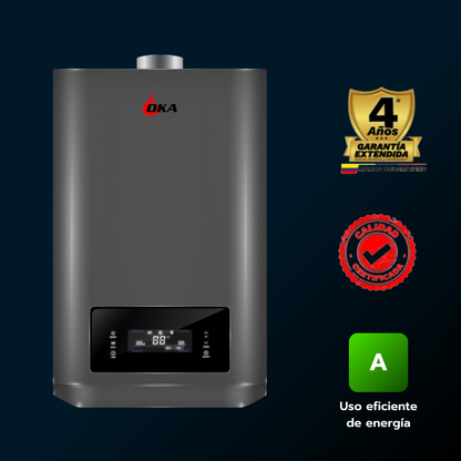 Calentador 30 litros tiro forzado automodulante Oka
