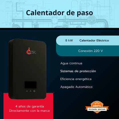 Calentador eléctrico 8 kW - Oka 220 v