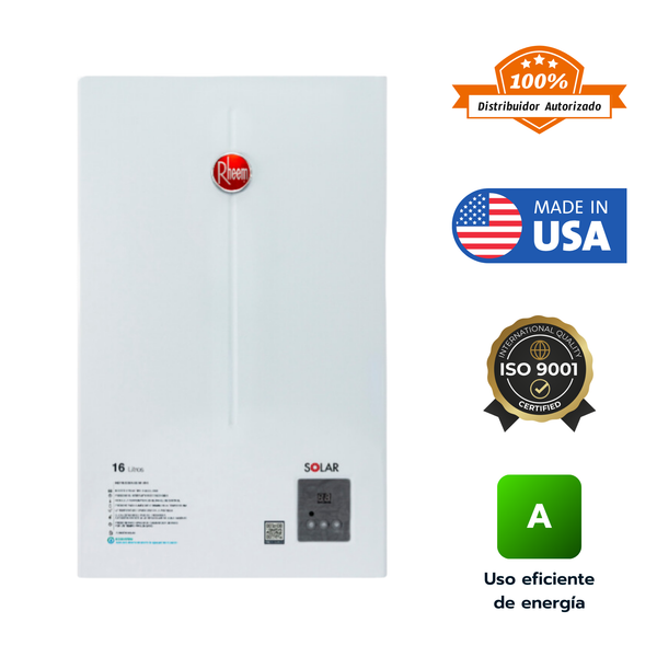 Calentador de paso Rheem 16 litros tiro natural - Digital