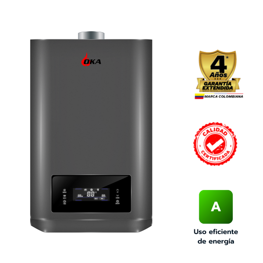 Calentador 30 litros tiro forzado automodulante Oka