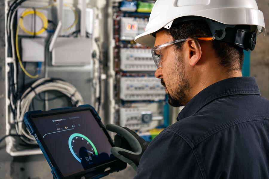 Técnico de Fasegas haciendo la revisión de una instalación de gas