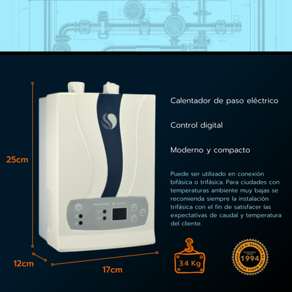 Calentador eléctrico 15 litros Smartec